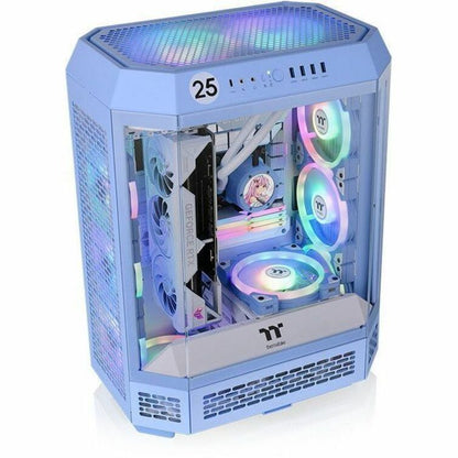 Top Image for Thermaltake The Tower 600 Hydrangea Blue Mid Tower Chassis
