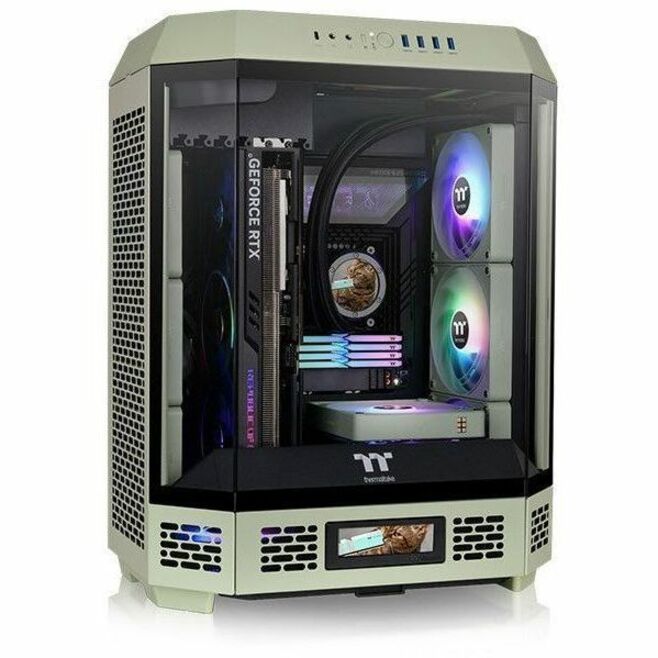 Right Image for Thermaltake The Tower 600 Matcha Green Mid Tower Chassis