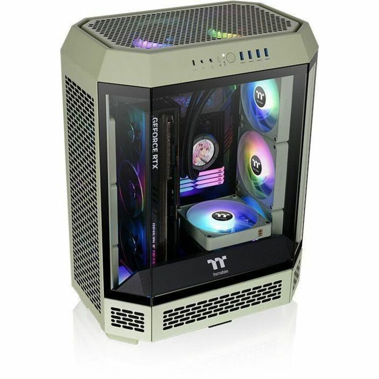 Top Image for Thermaltake The Tower 600 Matcha Green Mid Tower Chassis