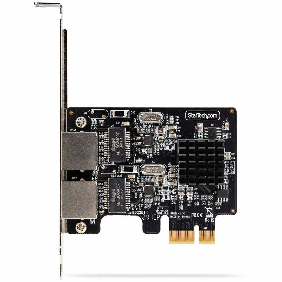 Alternate-Image4 Image for StarTech.com 2-Port Gigabit PCIe Network Adapter Card, 10/100/1000Mbps PCI Express NIC, Dual Realtek RTL8111H, TAA Compliant