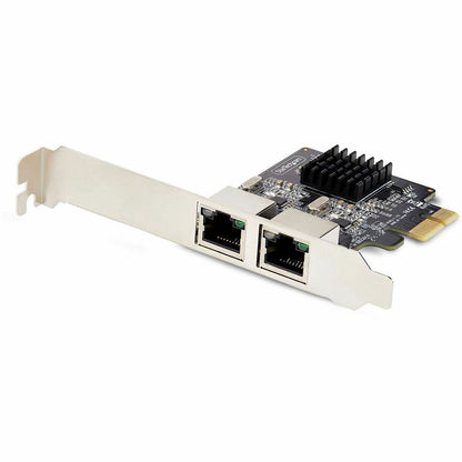 Main Image for StarTech.com 2-Port Gigabit PCIe Network Adapter Card, 10/100/1000Mbps PCI Express NIC, Dual Realtek RTL8111H, TAA Compliant
