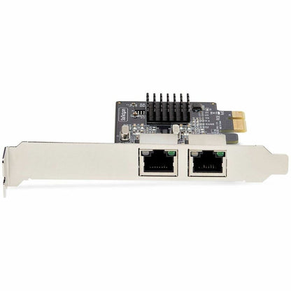 Alternate-Image2 Image for StarTech.com 2-Port Gigabit PCIe Network Adapter Card, 10/100/1000Mbps PCI Express NIC, Dual Realtek RTL8111H, TAA Compliant