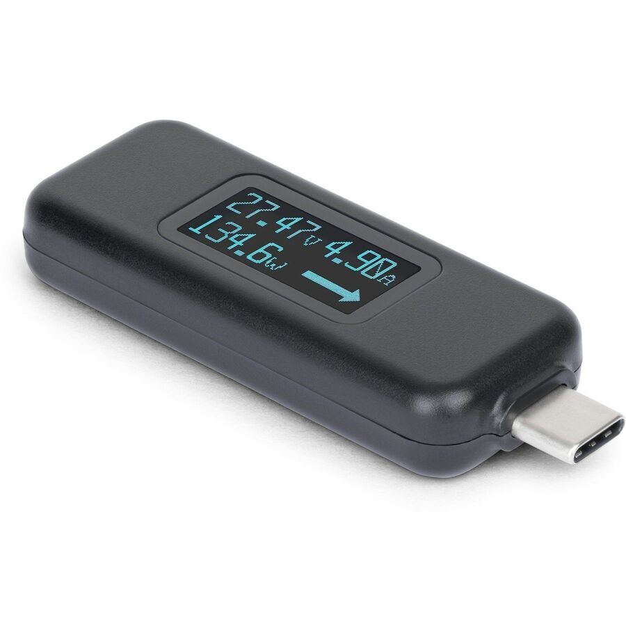 Alternate-Image2 Image for StarTech USB-C Power Tester, Bi-Directional Voltage/Current Multimeter, 240W PD EPR, Digital OLED, Portable USB-C Cable/Port Power Meter Tester
