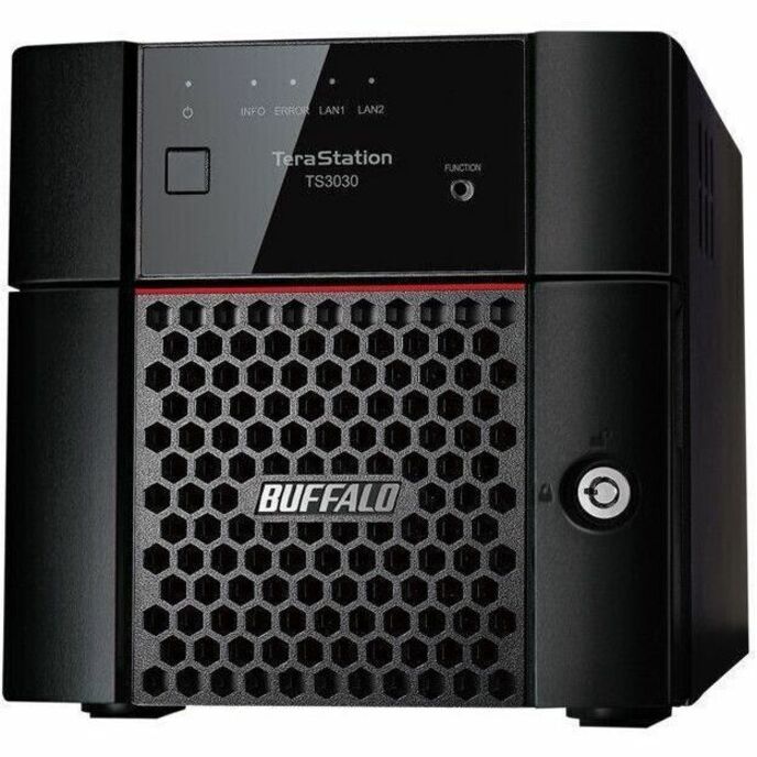 Front Image for BUFFALO TeraStation 3230DN 2-Bay Secure SMB Desktop NAS 8TB (2x4TB) with Hard Drives Included