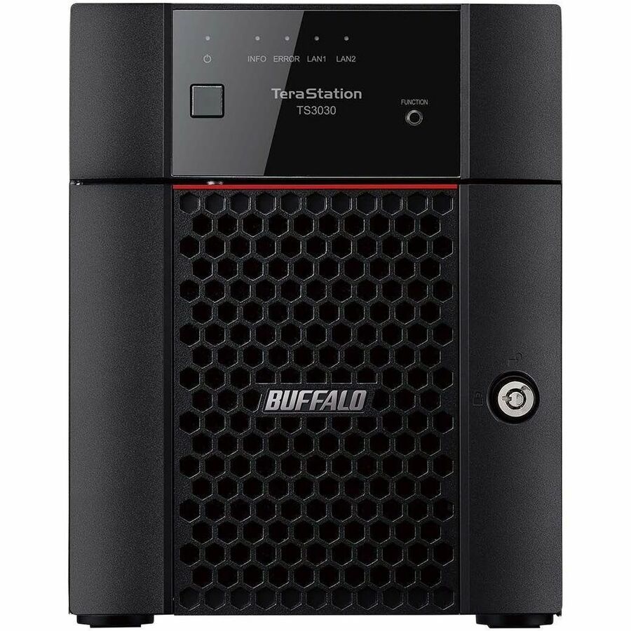 Front Image for BUFFALO TeraStation 3430DN 4-Bay Secure SMB Desktop NAS 16TB (4x4TB) with Hard Drives Included