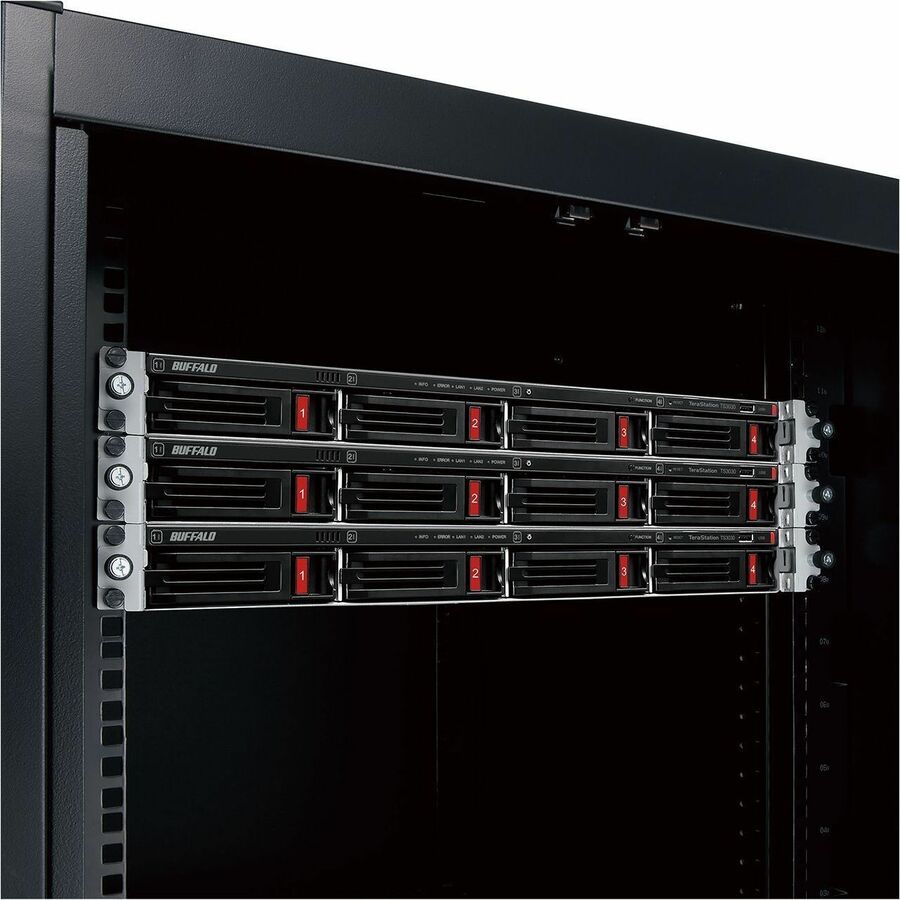 Alternate-Image3 Image for BUFFALO TeraStation 3430RN 4-Bay Secure SMB Rackmount NAS 16TB (4x4TB) with Hard Drives Included
