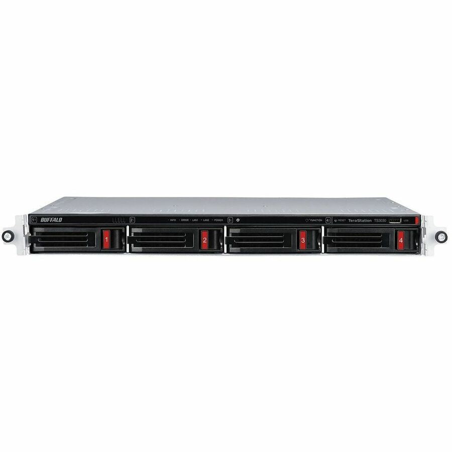 Alternate-Image2 Image for BUFFALO TeraStation 3430RN 4-Bay Secure SMB Rackmount NAS 16TB (4x4TB) with Hard Drives Included