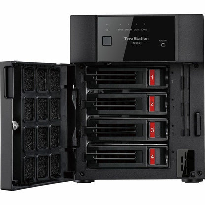 Alternate-Image1 Image for BUFFALO TeraStation 3430DN 4-Bay Secure SMB Desktop NAS 4TB (2x2TB) with Hard Drives Included