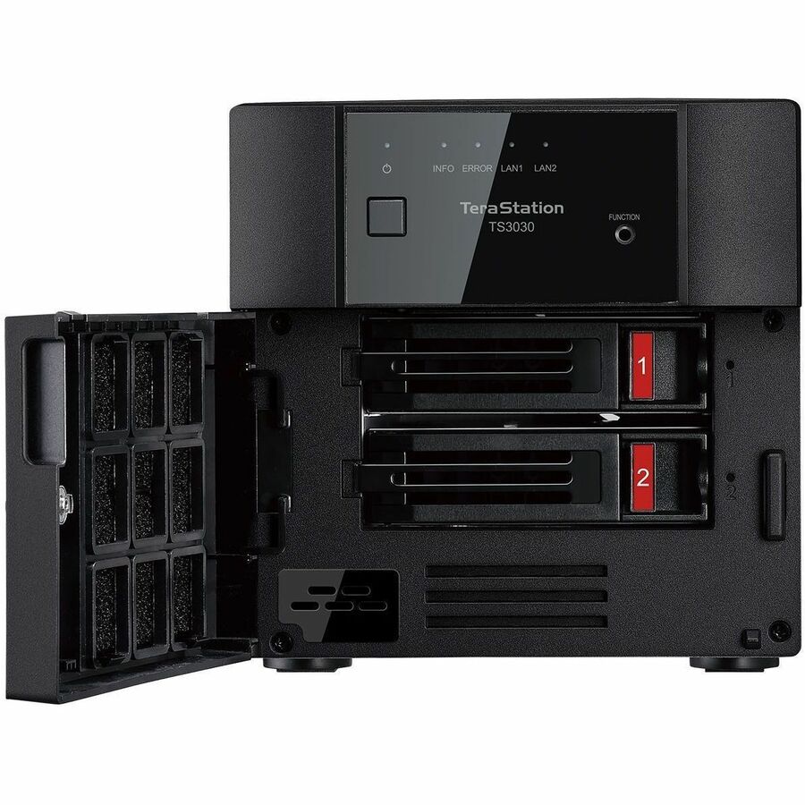 Alternate-Image1 Image for BUFFALO TeraStation 3230DN 2-Bay Secure SMB Desktop NAS 4TB (2x2TB) with Hard Drives Included