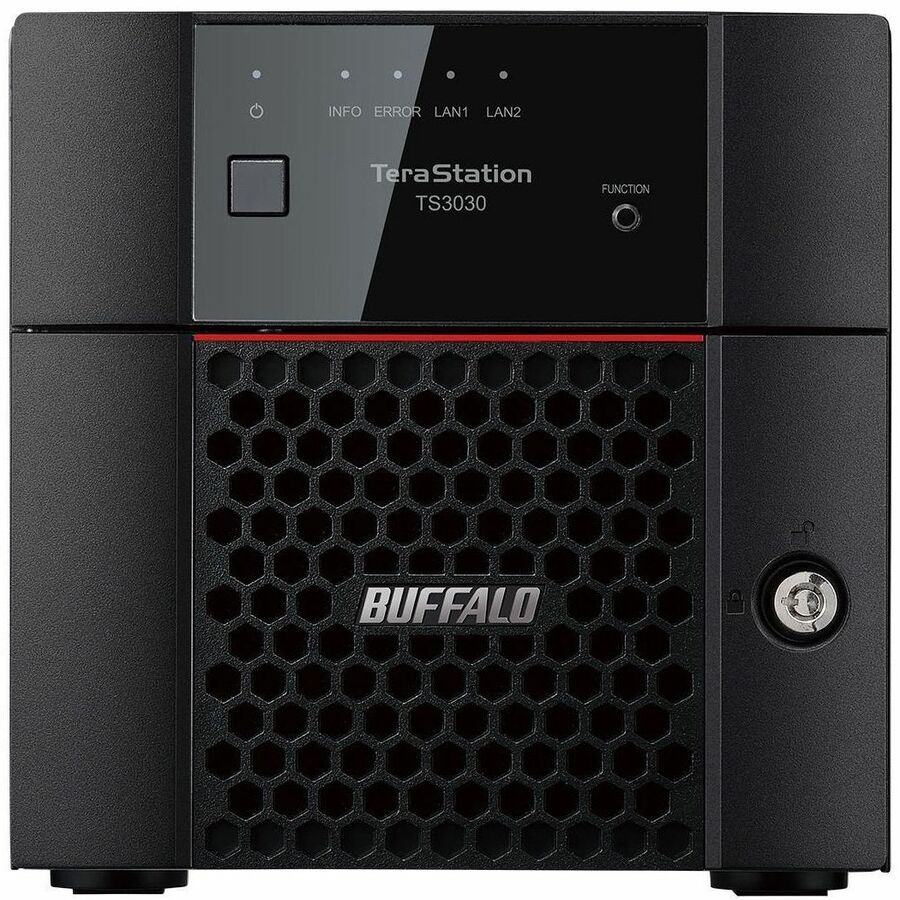 Front Image for BUFFALO TeraStation 3230DN 2-Bay Secure SMB Desktop NAS 4TB (2x2TB) with Hard Drives Included