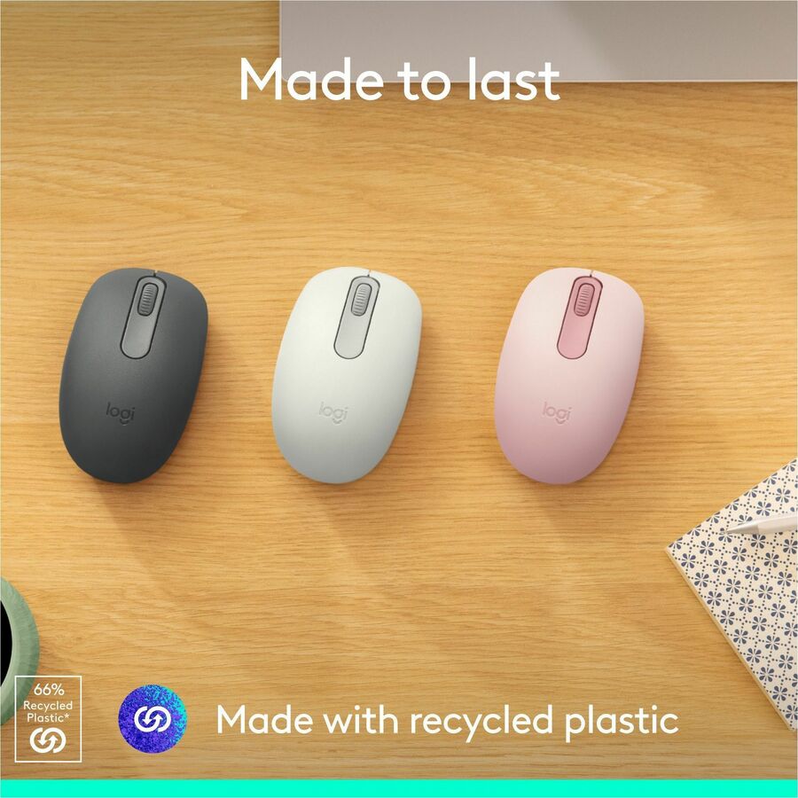 Alternate-Image3 Image for Logitech M196 Bluetooth Wireless Mouse, Compact and Portable Mouse for Laptops, Tablets and More, 12-Month Battery, Smooth Tracking, Compatible With PC and Mac, Windows and macOS (Rose)
