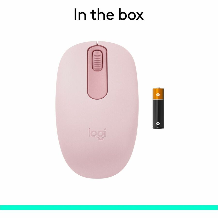 Alternate-Image8 Image for Logitech M196 Bluetooth Wireless Mouse, Compact and Portable Mouse for Laptops, Tablets and More, 12-Month Battery, Smooth Tracking, Compatible With PC and Mac, Windows and macOS (Rose)