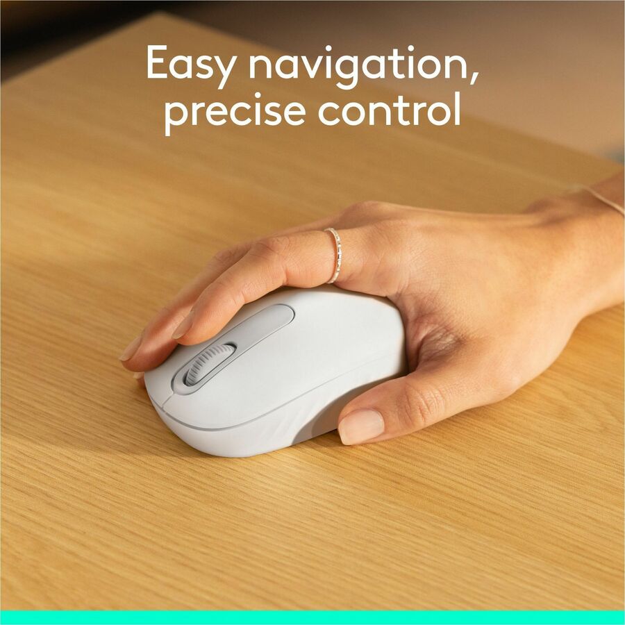 Alternate-Image4 Image for Logitech M196 Bluetooth Wireless Mouse, Compact and Portable Mouse for Laptops, Tablets and More, 12-Month Battery, Smooth Tracking, Compatible With PC and Mac, Windows and macOS (Off-white)