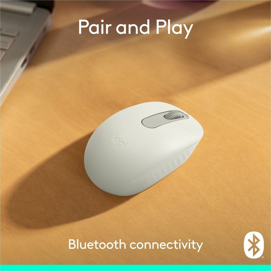 Alternate-Image1 Image for Logitech M196 Bluetooth Wireless Mouse, Compact and Portable Mouse for Laptops, Tablets and More, 12-Month Battery, Smooth Tracking, Compatible With PC and Mac, Windows and macOS (Off-white)