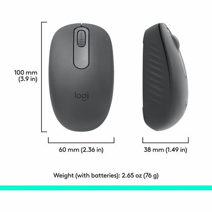 Alternate-Image7 Image for Logitech M196 Bluetooth Wireless Mouse, Compact and Portable Mouse for Laptops, Tablets and More, 12-Month Battery, Smooth Tracking, Compatible With PC and Mac, Windows and macOS (Graphite)