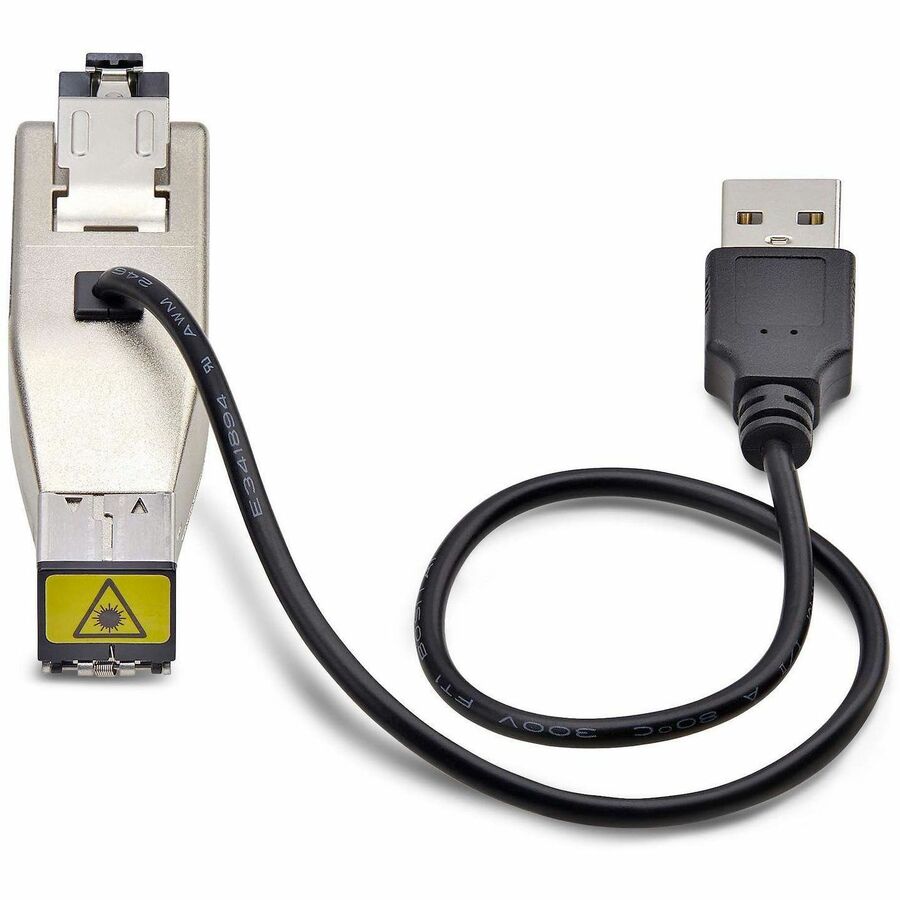 Alternate-Image3 Image for StarTech Gigabit Fiber to RJ45 Ethernet Media Converter Dongle, USB Powered, SMF/MMF, Single/Multimode Optical Fiber, TAA