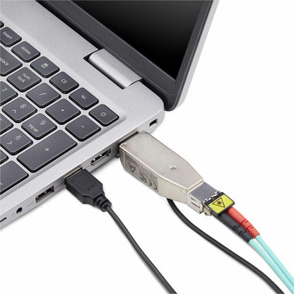 Alternate-Image5 Image for StarTech Gigabit Fiber to RJ45 Ethernet Media Converter Dongle, USB Powered, SMF/MMF, Single/Multimode Optical Fiber, TAA