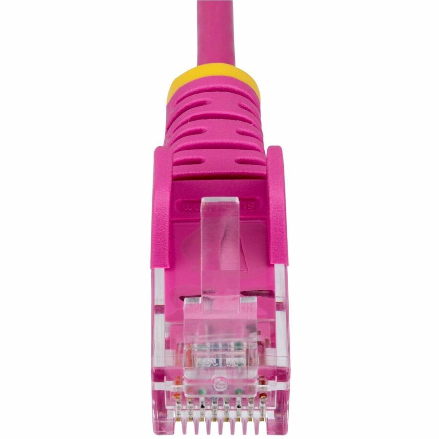 Alternate-Image9 Image for StarTech.com 10ft Pink Slim CAT6 Ethernet Cable, Slim Snagless RJ45, UTP, LSZH, 28AWG Bare Copper, Slim Network Patch Cord, Fluke Tested