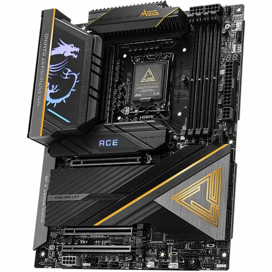 Alternate-Image1 Image for MSI MEG Z890 ACE ATX Motherboard LGA 1851 for Intel Core Ultra series 2 CPU with DDR5 RAM supports