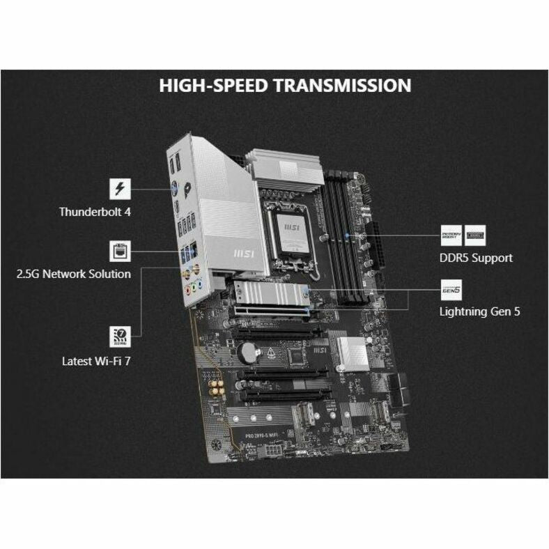 Alternate-Image6 Image for MSI PRO Z890-S WIFI ATX MOTHERBOARD LGA 1851 for Intel Core Ultra CPU