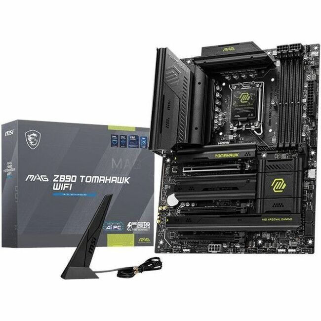 Main Image for MSI MAG Z890 TOMAHAWK WIFI ATX MOTHEBOARD LGA 1851 for Intel Core Ultra CPU