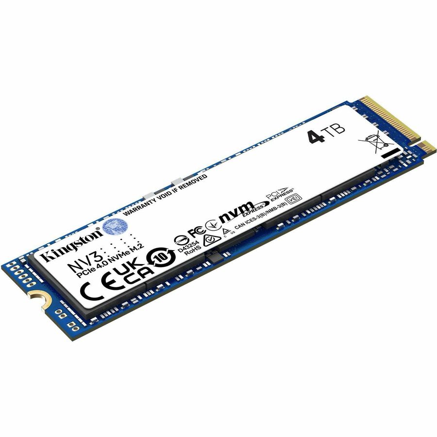 Alternate-Image1 Image for Kingston NV3 4 TB Solid State Drive - M.2 2280 Internal - PCI Express NVMe (PCI Express NVMe 4.0 x4)