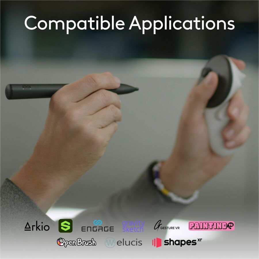 Alternate-Image7 Image for Logitech MX Ink Mixed-Reality (MR) Stylus with Charging Dock Combo, high precision and pressure sensitive, for Meta Quest 2, Meta Quest 3, Meta Quest 3S