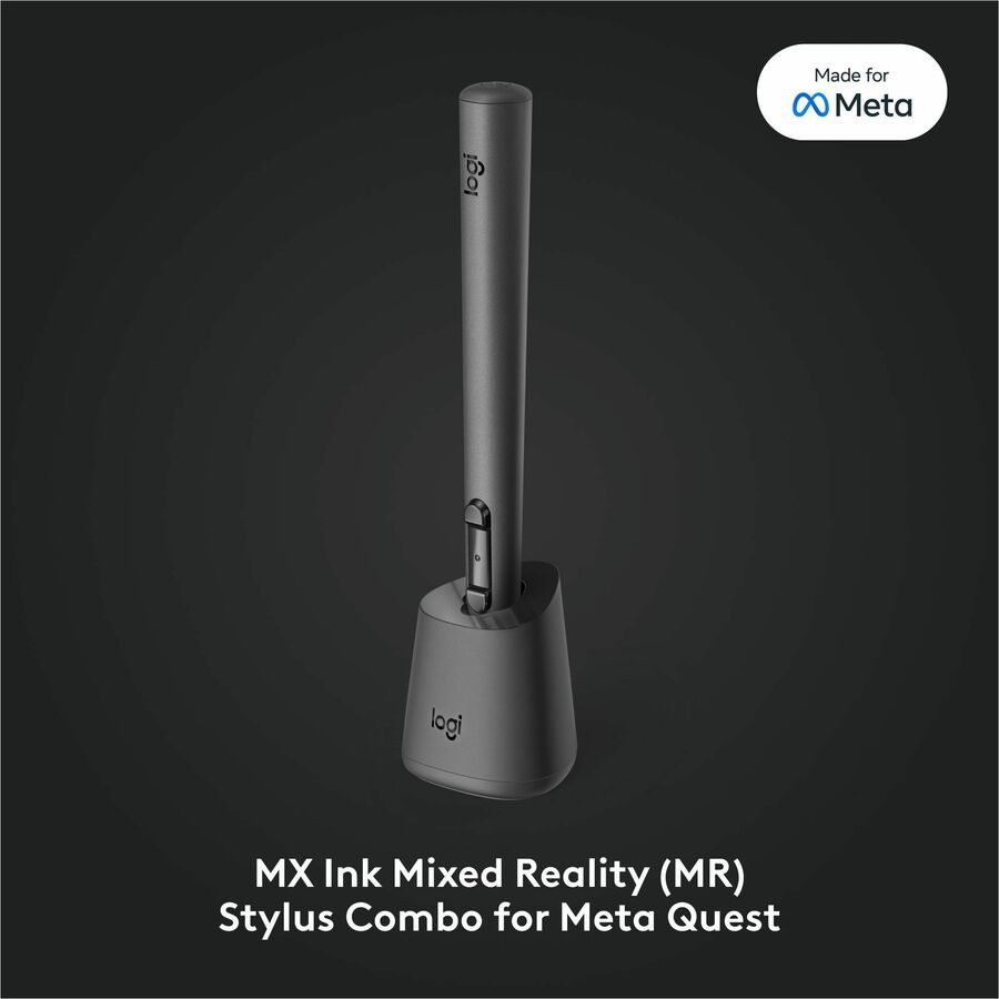 Alternate-Image1 Image for Logitech MX Ink Mixed-Reality (MR) Stylus with Charging Dock Combo, high precision and pressure sensitive, for Meta Quest 2, Meta Quest 3, Meta Quest 3S