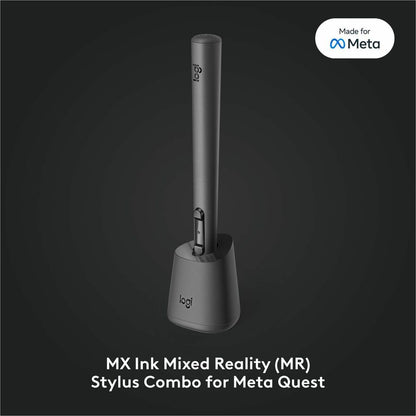 Alternate-Image1 Image for Logitech MX Ink Mixed-Reality (MR) Stylus with Charging Dock Combo, high precision and pressure sensitive, for Meta Quest 2, Meta Quest 3, Meta Quest 3S