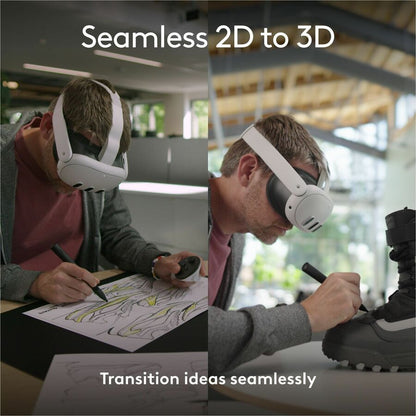Alternate-Image2 Image for Logitech MX Ink Mixed-Reality (MR) Stylus, wireless pen controller, high precision and pressure sensitive, for Meta Quest 2, Meta Quest 3, Meta Quest 3S