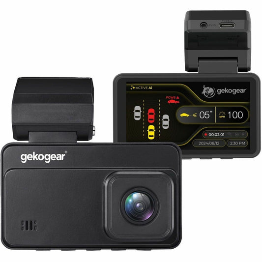 Main Image for GekoGear Orbit D220 2K Quad HD AI Front and Rear Dash Cam