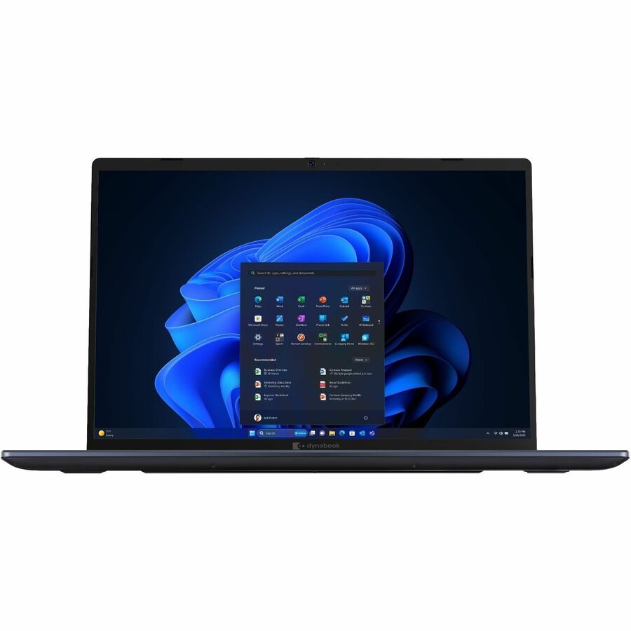 Front Image for Dynabook Tecra A60-M 16" Notebook - WUXGA - Intel Core Ultra 5 125U - 16 GB - 512 GB SSD - Mystic Blue