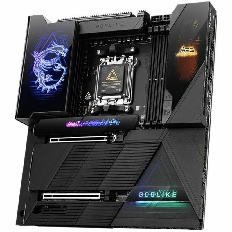 Alternate-Image2 Image for MSI MEG X870E GODLIKE Gaming Desktop Motherboard - AMD X870E Chipset - Socket AM5 - Extended ATX