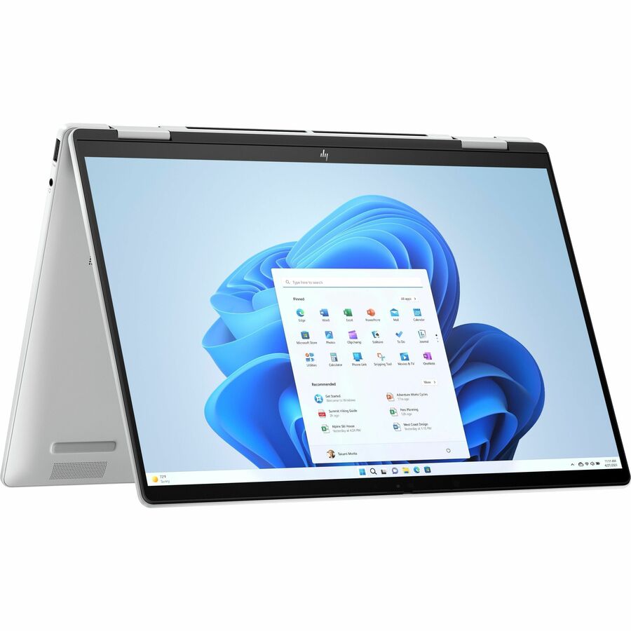 Alternate-Image1 Image for HP ENVY x360 14-fa0000 14-fa0023dx 14" Touchscreen Convertible 2 in 1 Notebook - WUXGA - AMD Ryzen 7 8840HS - 16 GB - 1 TB SSD - Glacier Silver