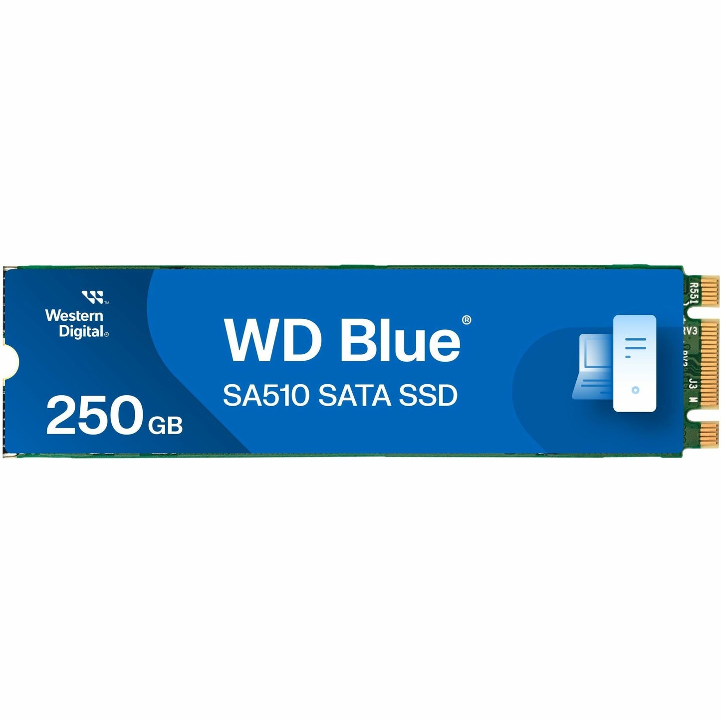Main Image for WD Blue SA510 WDS200T3B0B 2 TB Solid State Drive - M.2 2280 Internal - SATA (SATA/600)