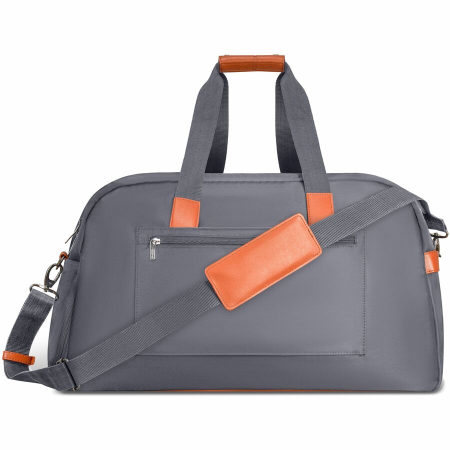 Rear Image for Champs Vintage Carrying Case (Duffel) for 11" to 15.6" Notebook, Tablet, Glasses, Travel, Shoes - Gray