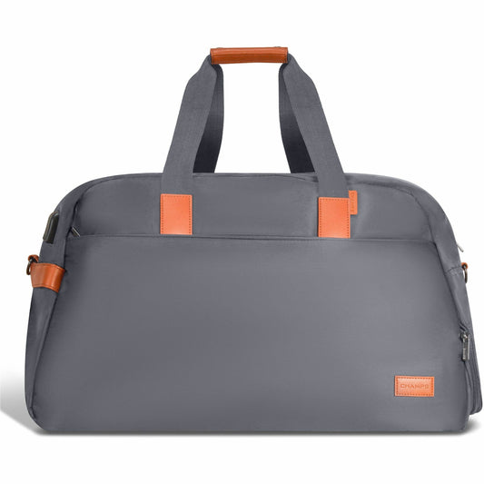 Main Image for Champs Vintage Carrying Case (Duffel) for 11" to 15.6" Notebook, Tablet, Glasses, Travel, Shoes - Gray