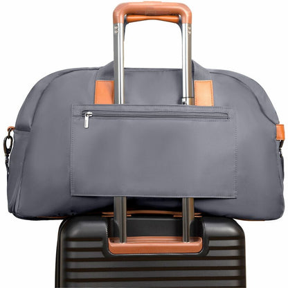 Alternate-Image3 Image for Champs Vintage Carrying Case (Duffel) for 11" to 15.6" Notebook, Tablet, Glasses, Travel, Shoes - Gray