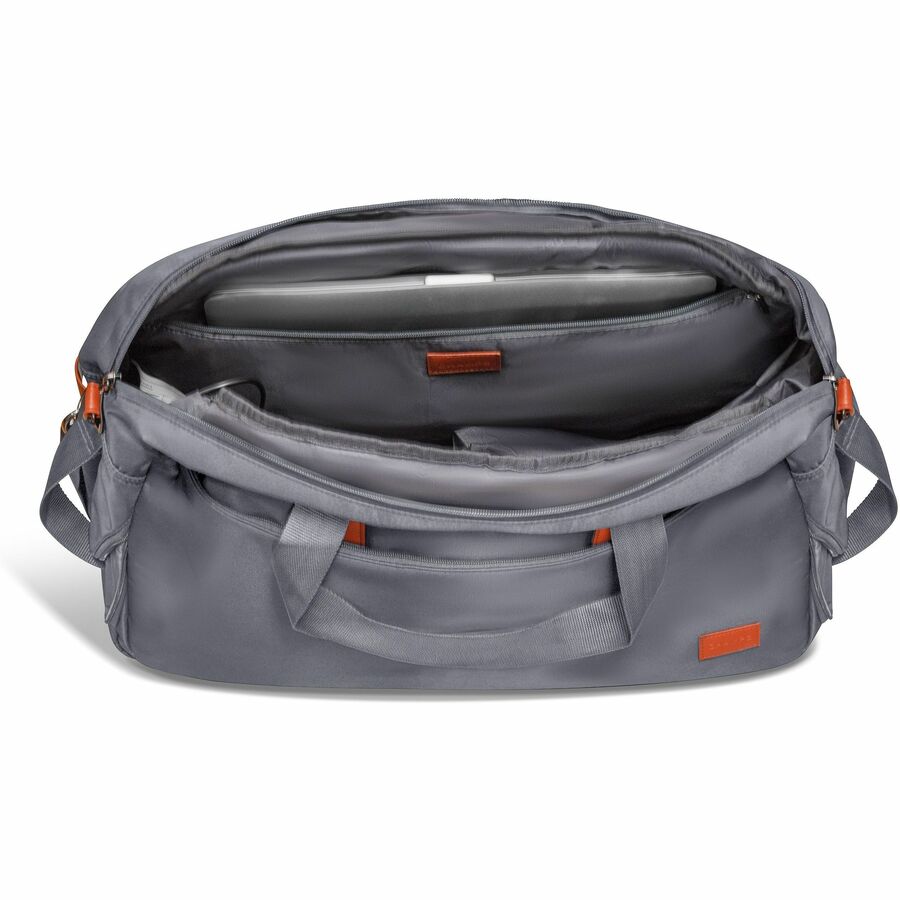 Alternate-Image5 Image for Champs Vintage Carrying Case (Duffel) for 11" to 15.6" Notebook, Tablet, Glasses, Travel, Shoes - Gray