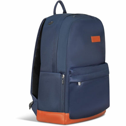 Left Image for Champs Vintage Carrying Case (Backpack) for 11" to 15.6" Water Bottle, Notebook, Tablet, Glasses, Earphone, Travel - Navy