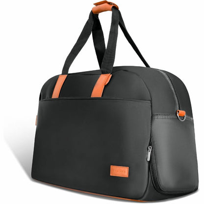 Left Image for Champs Vintage Carrying Case (Duffel) for 11" to 15.6" Notebook, Tablet, Glasses, Travel, Shoes - Black