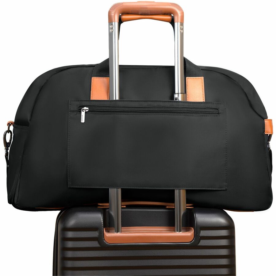 Alternate-Image3 Image for Champs Vintage Carrying Case (Duffel) for 11" to 15.6" Notebook, Tablet, Glasses, Travel, Shoes - Black