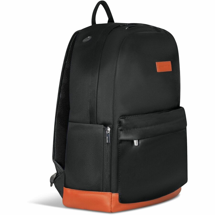 Left Image for Champs Vintage Carrying Case (Backpack) for 11" to 15.6" Water Bottle, Notebook, Tablet, Glasses, Earphone, Travel - Black