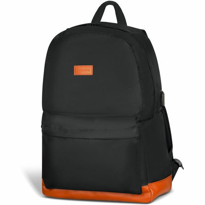 Right Image for Champs Vintage Carrying Case (Backpack) for 11" to 15.6" Water Bottle, Notebook, Tablet, Glasses, Earphone, Travel - Black