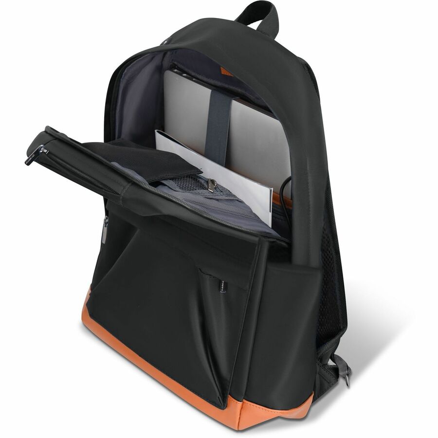Alternate-Image4 Image for Champs Vintage Carrying Case (Backpack) for 11" to 15.6" Water Bottle, Notebook, Tablet, Glasses, Earphone, Travel - Black