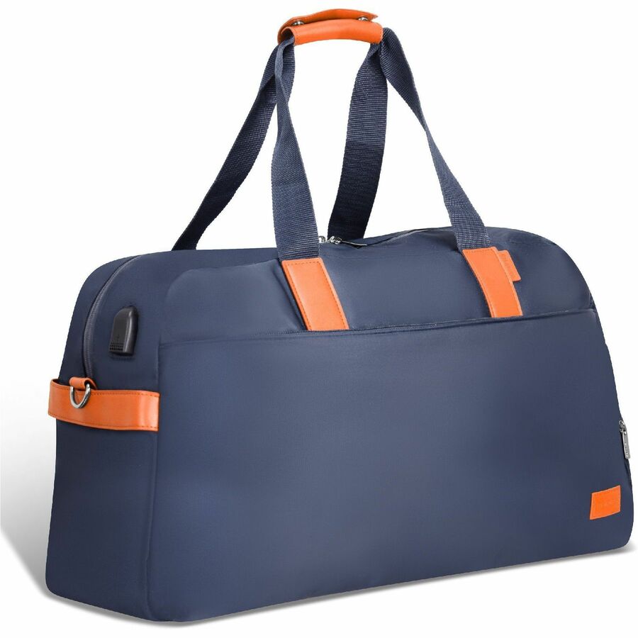 Right Image for Champs Vintage Carrying Case (Duffel) for 11" to 15.6" Notebook, Tablet, Glasses, Travel, Shoes - Navy