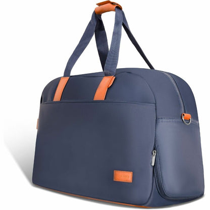 Left Image for Champs Vintage Carrying Case (Duffel) for 11" to 15.6" Notebook, Tablet, Glasses, Travel, Shoes - Navy