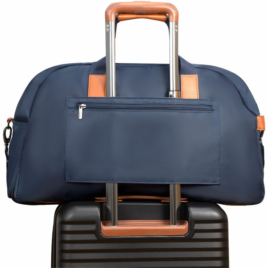 Alternate-Image3 Image for Champs Vintage Carrying Case (Duffel) for 11" to 15.6" Notebook, Tablet, Glasses, Travel, Shoes - Navy