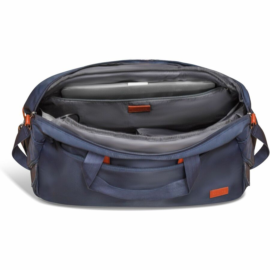 Alternate-Image5 Image for Champs Vintage Carrying Case (Duffel) for 11" to 15.6" Notebook, Tablet, Glasses, Travel, Shoes - Navy