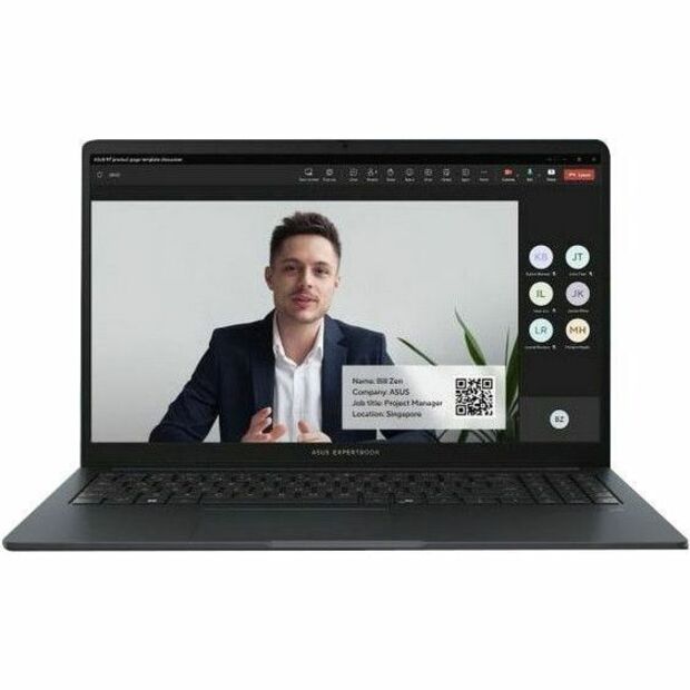 Front Image for Asus ExpertBook B1 B1503 B1503CVA-XS54 15.6" Notebook - Full HD - Intel Core i5 13th Gen i5-1335U - 16 GB - 512 GB SSD - Gray